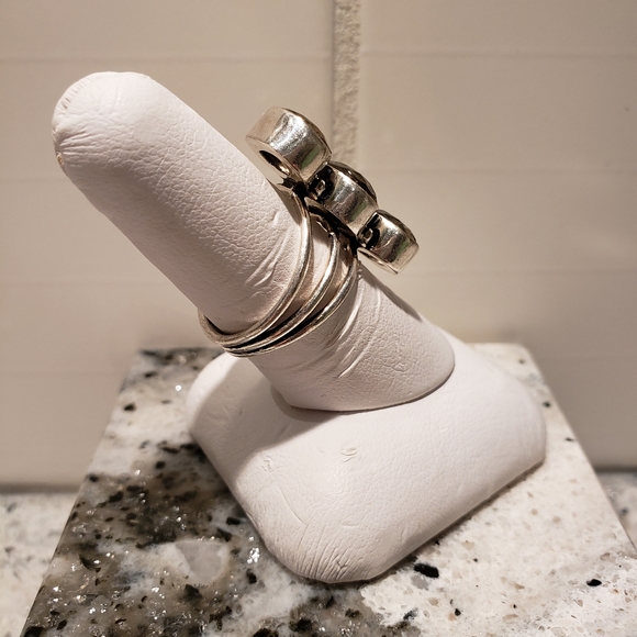 Smokey Quartz, sterling silver ring. - Picture 7 of 8